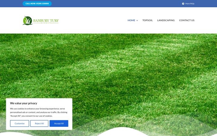 Captură de ecran a banbury-turf.co.uk