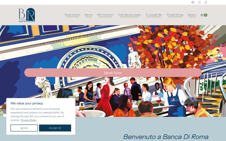 Captură de ecran a bancadiroma.co.uk