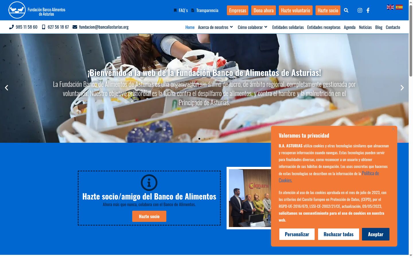 Sutikimo reklamjuostės, rodytos prieš bet kokią sąveiką, ekrano kopija