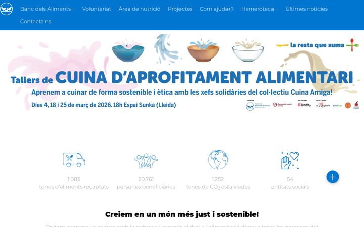 Screenshot of bancalimentslleida.cat