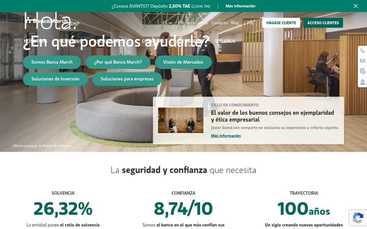 Screenshot of bancamarch.es