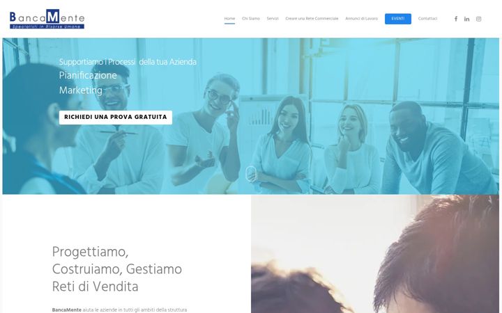Screenshot of bancamente.it