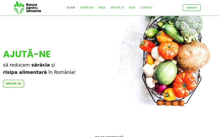 Screenshot of bancapentrualimente.ro