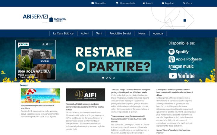 Screenshot of bancariaeditrice.it