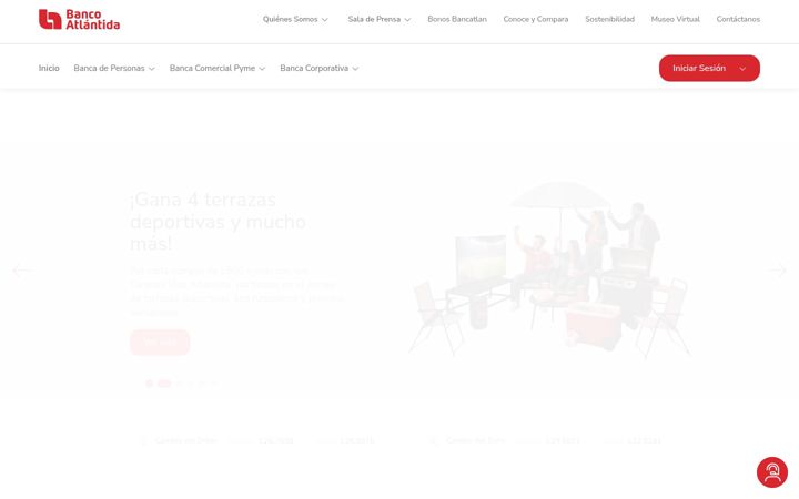 Screenshot of bancatlan.hn