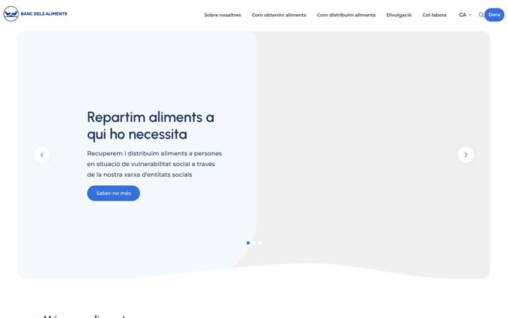 Screenshot of bancdelsaliments.org