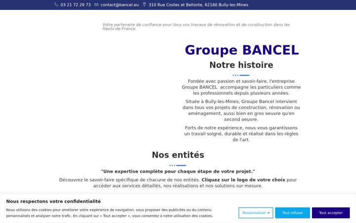 Screenshot of bancel-renovations.fr