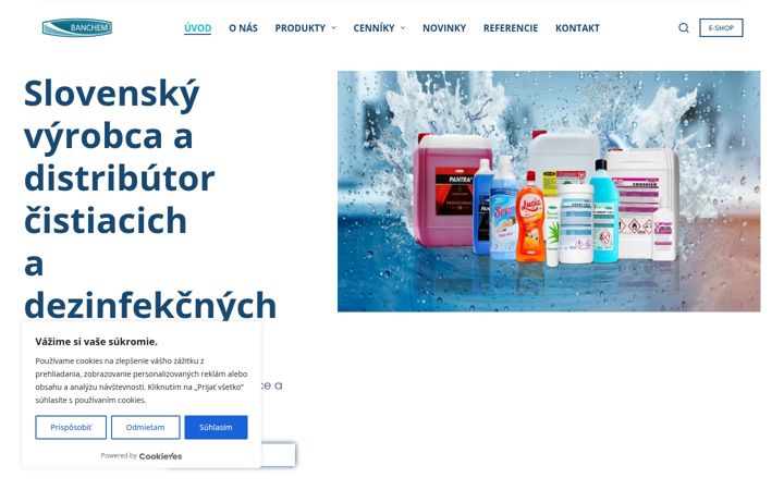 Snímek obrazovky banchem.sk