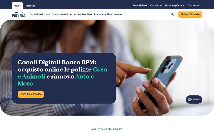 Screenshot of bancobpmassicurazioni.it