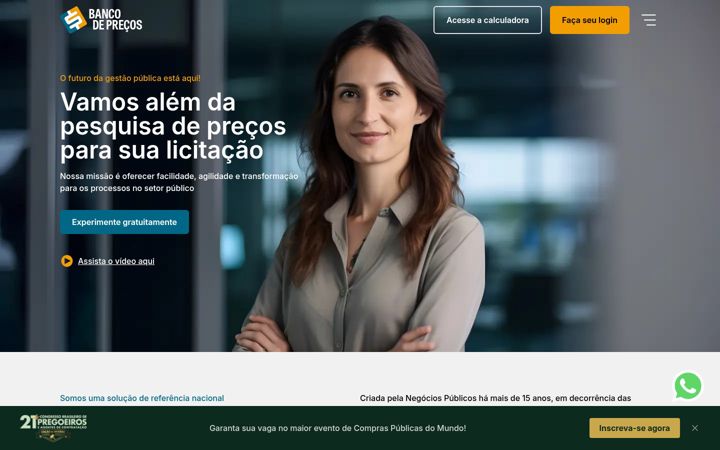 Screenshot of bancodeprecos.com.br