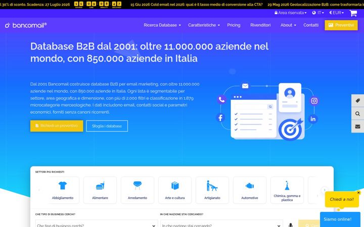 Screenshot του bancomail.it