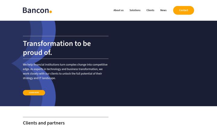 Screenshot of bancon-it.com
