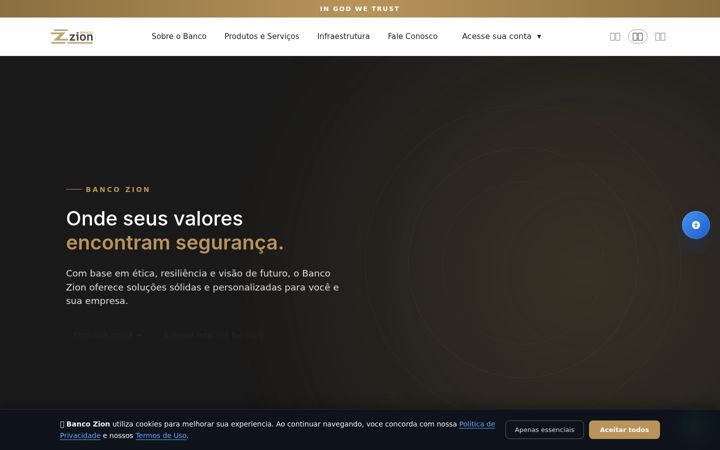 Screenshot of bancozion.com.br