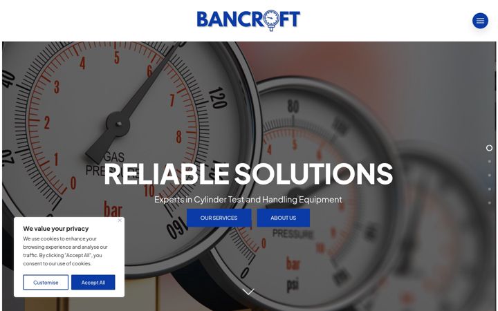 Screenshot of bancroft.co.uk