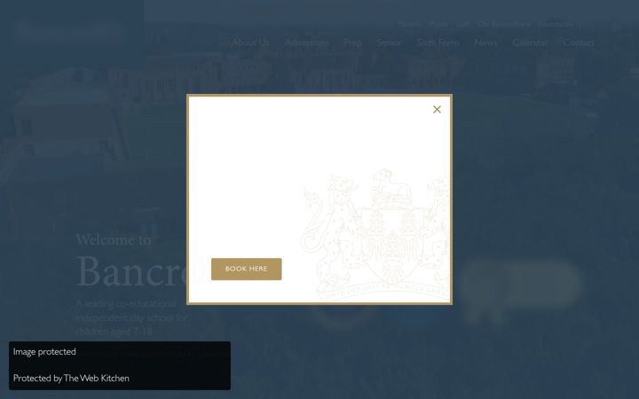 Screenshot of bancrofts.org