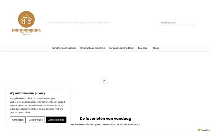 Screenshot ta' band-schuurmachine.nl