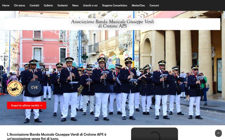 Screenshot of bandacittadicrotone.it