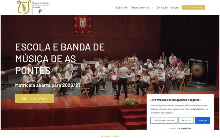 Screenshot of bandadaspontes.gal