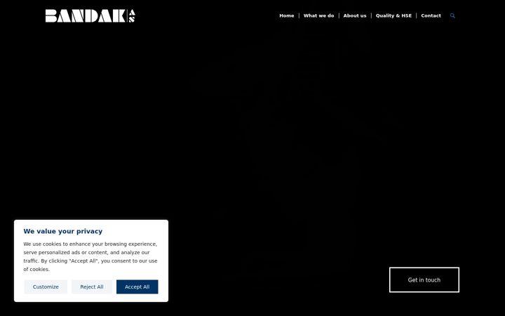 Screenshot of bandak.no
