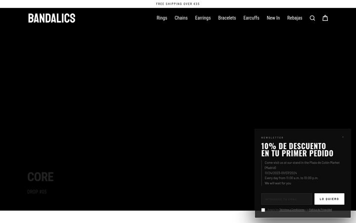 Screenshot of bandalics.com