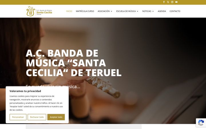 Screenshot of bandamusicateruel.es