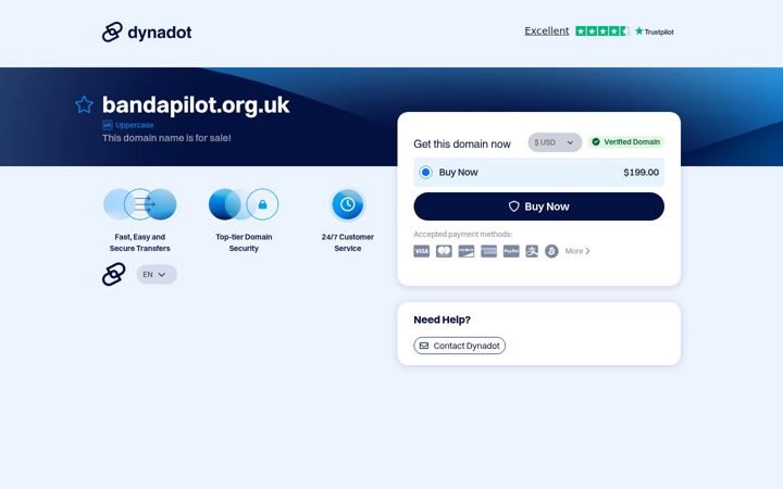 Screenshot of bandapilot.org.uk