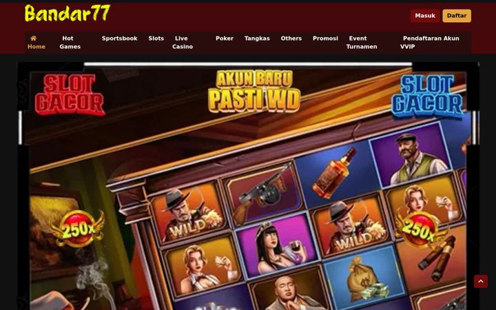 Screenshot of bandar77.net