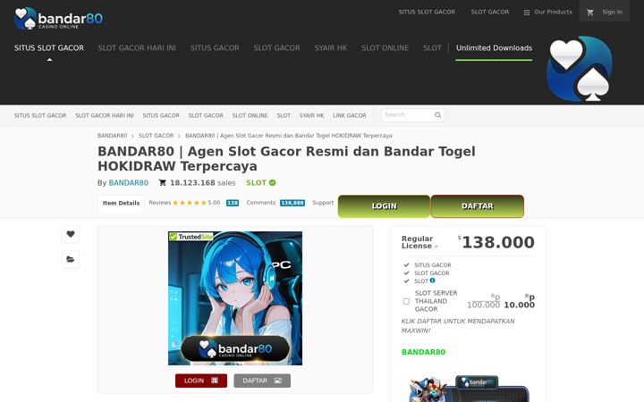 Snímek obrazovky bandar80-apk.com