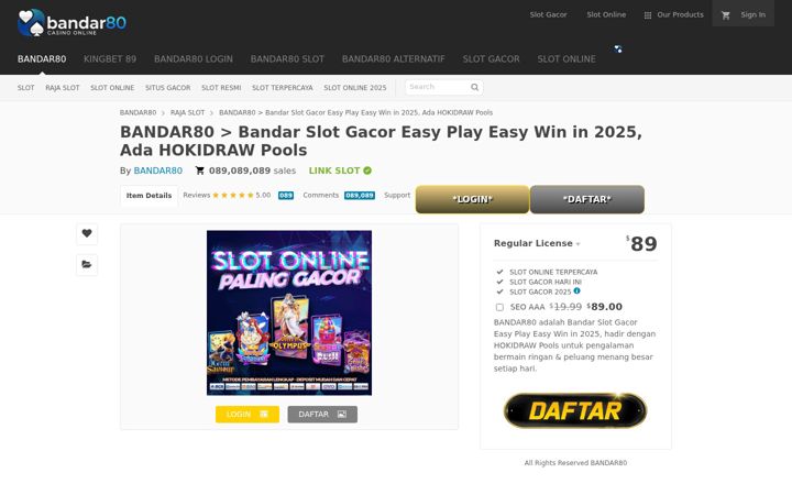 Screenshot of bandar80casino.com