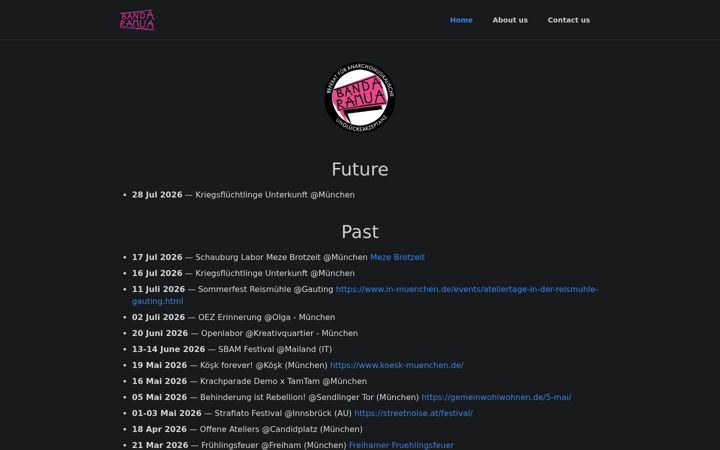 Screenshot of bandaramua.net