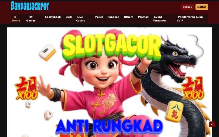Screenshot of bandarjackpot.org