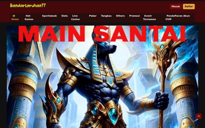 Snímek obrazovky bandartaruhan77.net