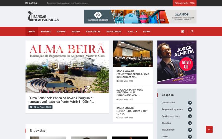 Screenshot of bandasfilarmonicas.com