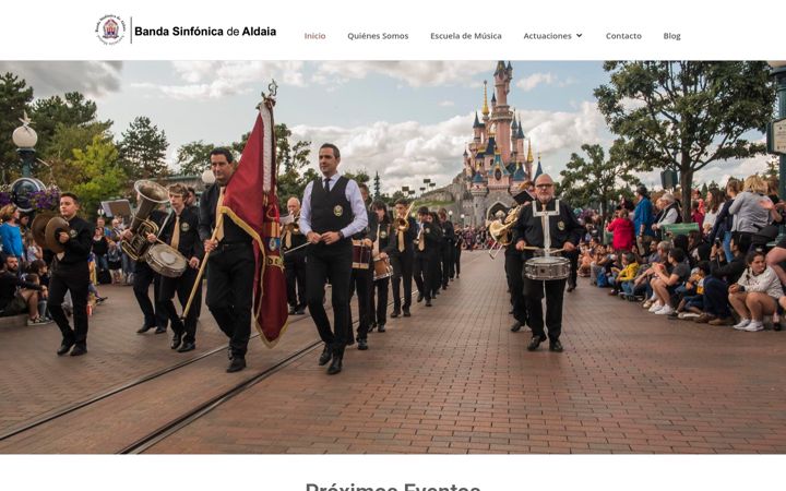 Screenshot of bandasinfonicaldaia.es