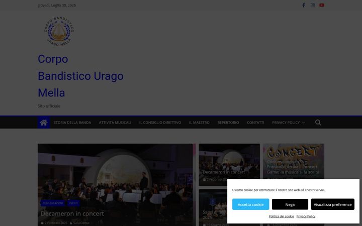 Screenshot of bandaurago.it