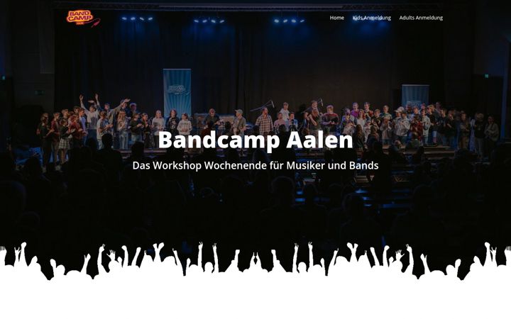 Capture d'écran de bandcampaalen.de