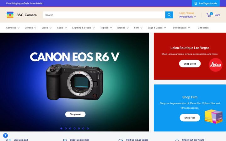 Screenshot of bandccamera.com