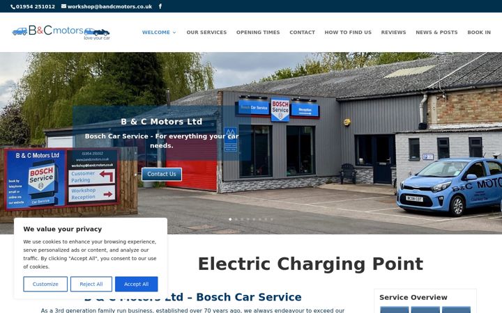 Screenshot of bandcmotors-bosch.co.uk