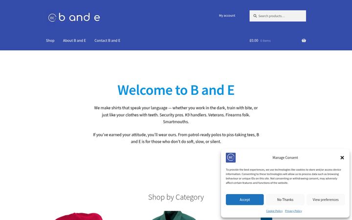 Screenshot of bande.uk
