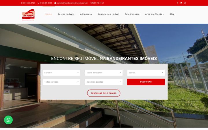 Képernyőkép: bandeirantesimoveis.com.br