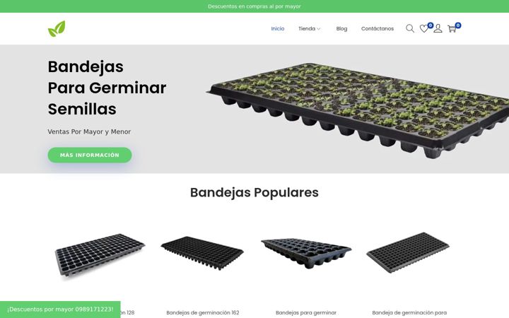 Screenshot of bandejasdegerminacion.com