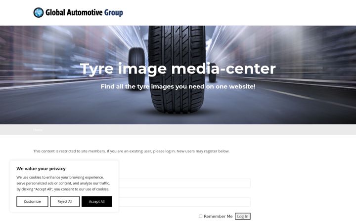 Screenshot of banden-mediacenter.nl