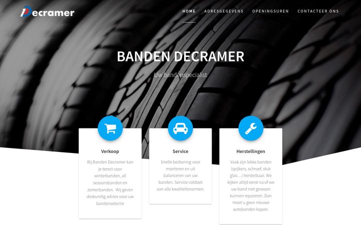 Screenshot of bandendecramer.be