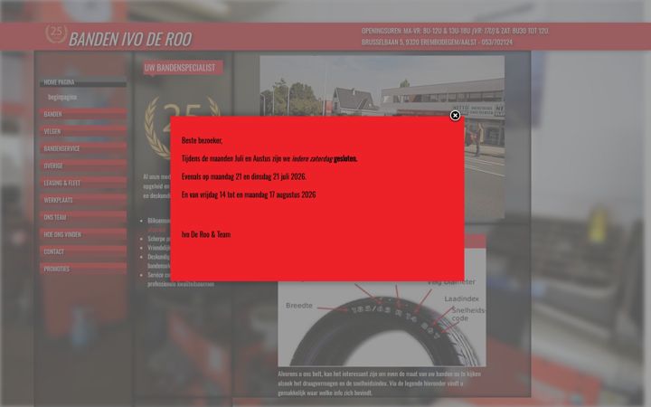 Screenshot of bandenivoderoo.be
