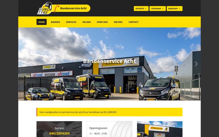 Screenshot of bandenserviceacht.nl
