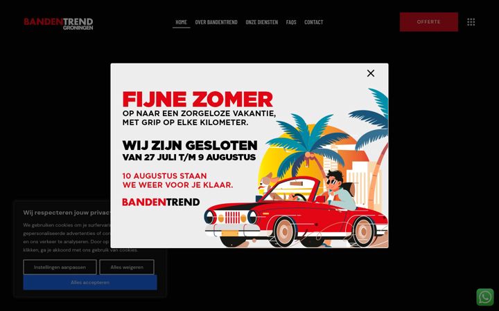 Screenshot of bandentrendgroningen.nl