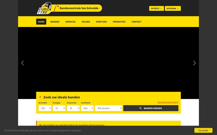 Screenshot of bandenvaneetvelde.be