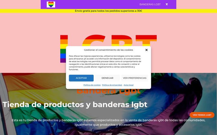 Screenshot of banderalgbt.com