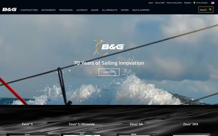 Screenshot of bandg.com