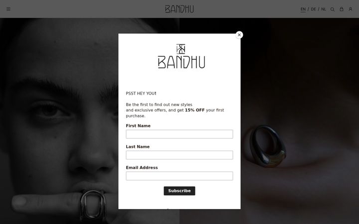 Captură de ecran a bandhu.eu
